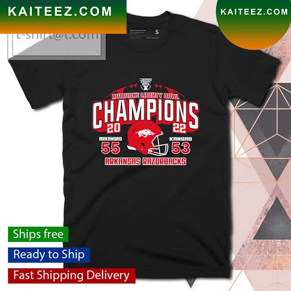 Autozone Liberty Bowl Champions Arkansas Razorbacks T-shirt - Kaiteez