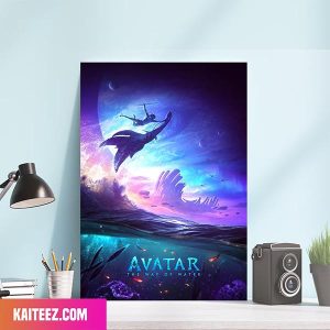 Avatar 2 The Way Of Water Blue Out James Cameron Movie Canvas-Poster Home Decorations