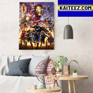 Avengers Endgame Variant Cover Of Marvel Studios Art Decor Poster Canvas