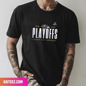 Baltimore Ravens Fanatics Branded Charcoal 2022 NFL Playoffs Our Time Unique T-Shirt