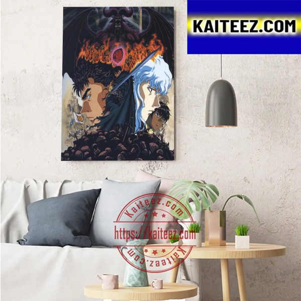 Berserk 1997 Anime Art Decor Poster Canvas