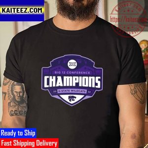 Big 12 Conference Champions 2022 Kansas State Wildcats Vintage T-Shirt