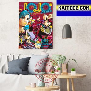 Bizarre Adventure JoJo Manga Part 9 Is The JoJo Lands In Ultra Jump Issue Art Decor Poster Canvas