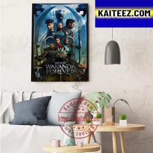 Black Panther Wakanda Forever Art Decor Poster Canvas