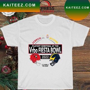 Blue84 university of michigan football 2022 college football playoff fiesta bowl match up T-shirt