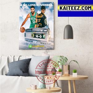 Boston Celtics And Boston Bruins A No Loss November Art Decor Poster Canvas