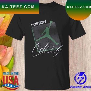 Boston Celtics jordan brand courtside max 90 vintage wash statement T-shirt