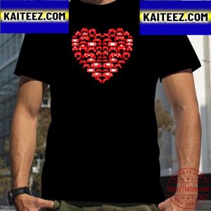 Boys Gamer Gift Game Heart Valentines Day Vintage T-Shirt
