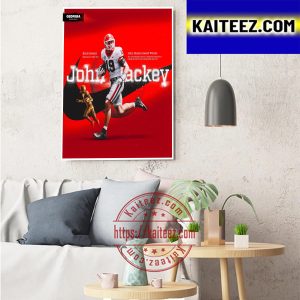 Brock Bowers Is John Mackey Award Winner With Georgia Football Art Decor Poster Canvas