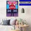 Brock Purdy Leads San Francisco 49ers Champs NFC West Division Champions Art Decor Poster Canvas
