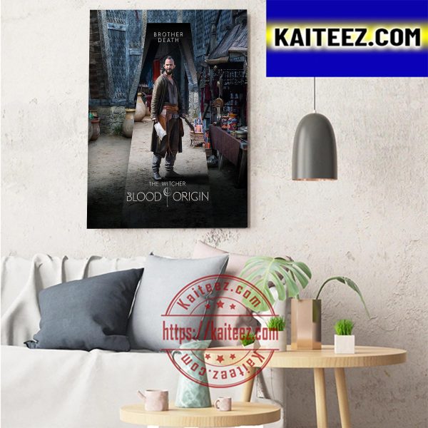 Brother Death In The Witcher Blood Origin Official Poster Art Decor Poster Canvas