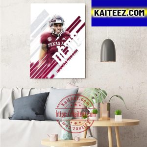 Bryce Anderson DCTF Defensive Freshman Of The Year With Texas A&M Football Art Decor Poster Canvas