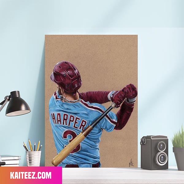 Bryce Harper Poster Philadelphia Phillies Poster Canvas 