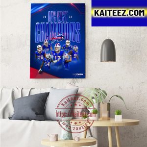 Buffalo Bills Are 2022 AFC East Champions Art Decor Poster Canvas
