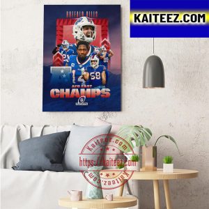 Buffalo Bills Are AFC East Champions For The Third Straight Season Art Decor Poster Canvas