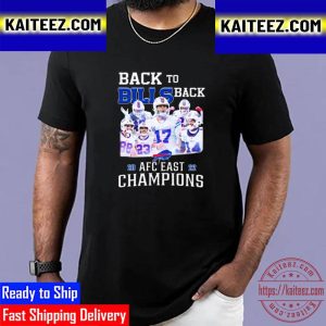 Buffalo Bills Back To Back 2022 AFC East Champions Vintage T-Shirt