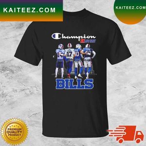 Buffalo Bills Champions 3x AFC East Signatures T-shirt