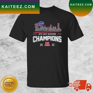 Buffalo Bills Players Names Skyline 2022 AFC Division Champions T-shirt