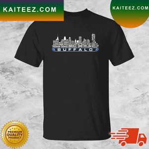 Buffalo Bills Players Names Skyline T-shirt