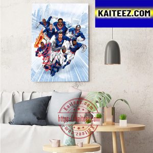 Buffalo Bills Super Hero On Comic Poster Art Decor Poster Canvas