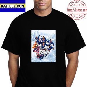 Buffalo Bills Super Hero On Comic Poster Vintage T-Shirt