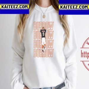 Burrow 9 Cincinnati Bengals NFL Vintage T-Shirt