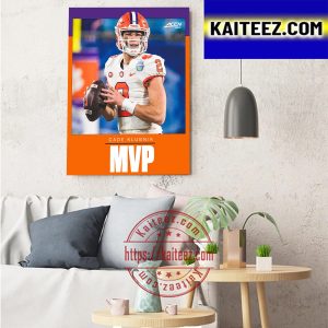 Cade Klubnik MVP ACC Championship With Clemson Football Art Decor Poster Canvas