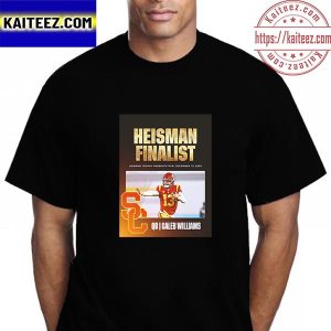 Caleb Williams 2022 Heisman Trophy Finalists QB USC Trojans Vintage T-Shirt