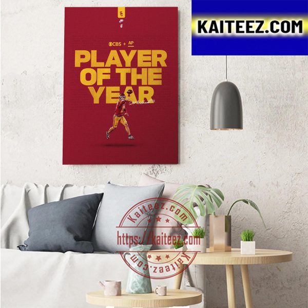 Caleb Williams Is CBS And AP Player Of The Year With USC Football Art Decor Poster Canvas