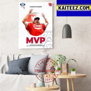 Cameron Rising MVP 2022 PAC 12 Football Championship Art Decor Poster Canvas