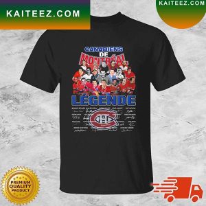 Canadiens De Montreal Legende Thank You For The Memories Signatures T-shirt
