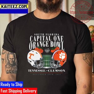 Capital One Orange Bowl Champs Tennessee Volunteers Vs Clemson Tigers Vintage T-Shirt