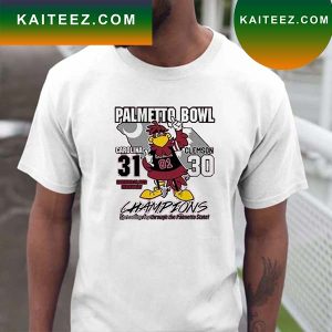 Carolina 31-30 Clemson Palmetto Bowl Champions 2022 T-Shirt