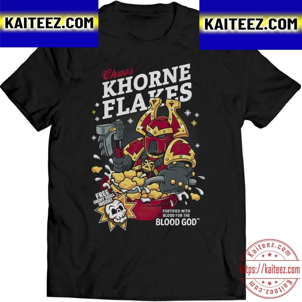 Chaos Khorne Flakes Fortified With Blood For The God Vintage T-Shirt