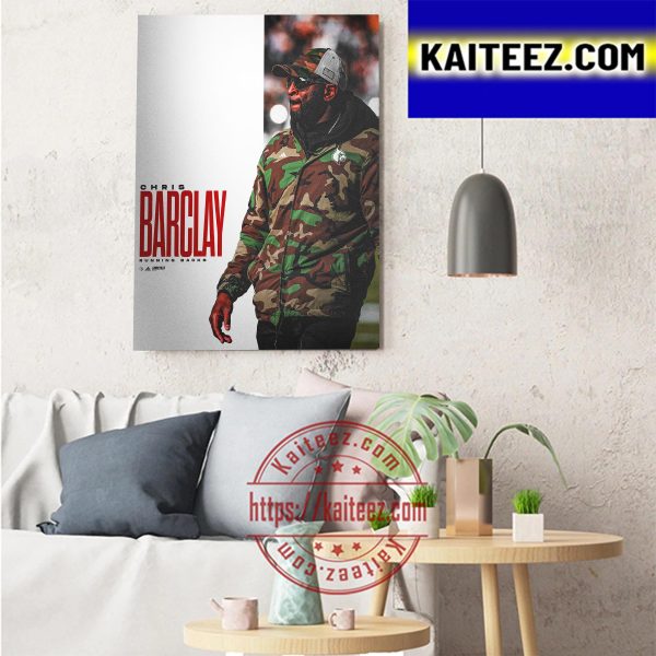 Chris Barclay Running Back Louisville Cardinals Football Art Decor Poster Canvas