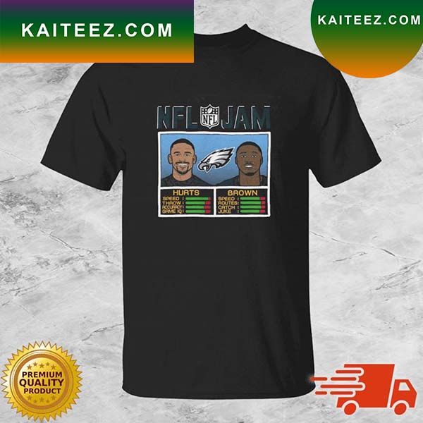 NFL Jam A.J. Brown and Jalen Hurts Philadelphia Eagles shirt, hoodie,  sweater, ladies v-neck and tank top