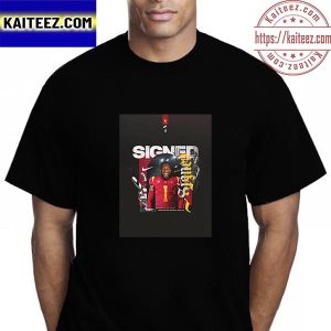 Christian Roland Wallace Signed USC Trojans Football Vintage T-Shirt