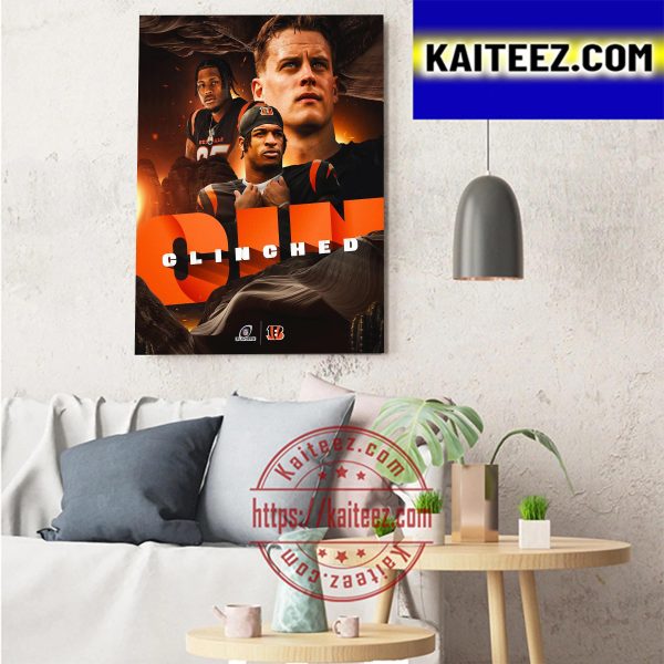 Cincinnati Bengals AFC Champs Are Back In The Postseason Art Decor Poster Canvas