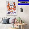 Clemson Football Kings Of The ACC All The Glory Art Decor Poster Canvas