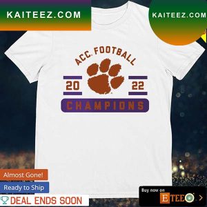 Clemson Tigers ACC Football Conference 2022 Champions T-shirt