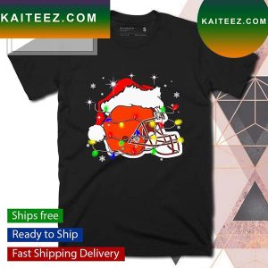 Cleveland Browns Santa hat Christmas T-shirt