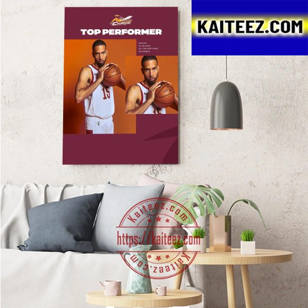 Cleveland Charge Isaiah Mobley Top Performer Art Decor Poster Canvas