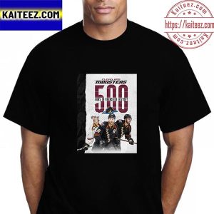 Cleveland Monsters 500 Wins In NHL Franchise History Vintage T-Shirt