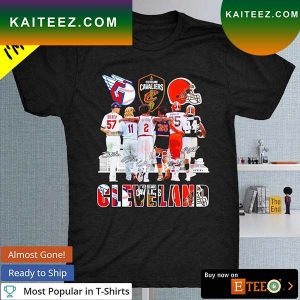 Cleveland Sports team logo signature T-shirt