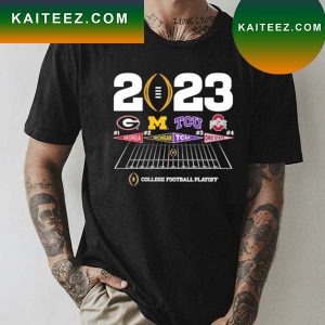 College Football Playoff 4 Team Announcement 2023 T-Shirt