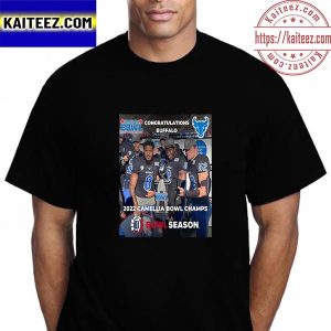 Congratulations Buffalo Bulls Football 2022 Camellia Bowl Champs Vintage T-Shirt