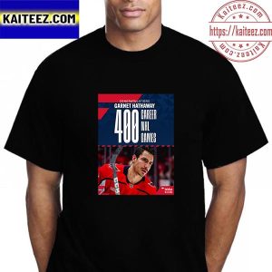 Congratulations Garnet Hathaway 400 Career NHL Games With Washington Capitals Vintage T-Shirt