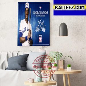 Congratulations Hall Of Fame Class Of 2023 Fred McGriff Art Decor Poster Canvas
