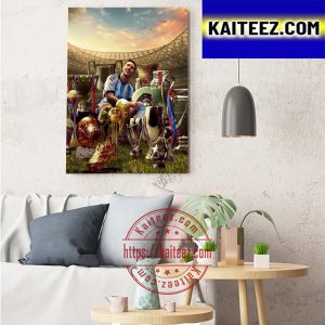 Congratulations Messi For The World Cup Champions 2022 Art Decor Poster Canvas