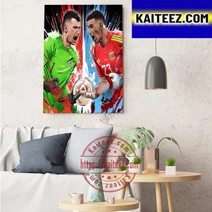 Croatia Vs Argentina FIFA World Cup Qatar 2022 Semifinals Art Decor Poster Canvas